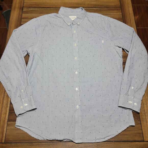 Obey Propaganda LS Full Button Tiny Square Shirt - Size XL - Picture 1 of 8
